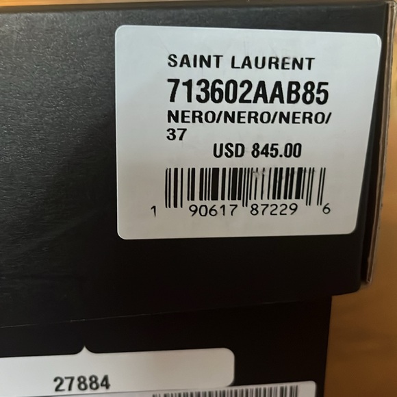 New in Box Saint Laurent SL/61 sneakers in perforated leather size 7 - Picture 12 of 12